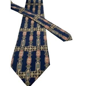 Very Nice Henry Grethel 100% Silk Men's Tie 59" Long x 4" Wide